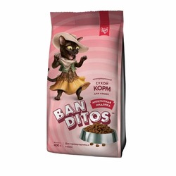 Banditos Аппетитная Индейка полнорационный сухой корм для кошек, с индейкой - 400 г