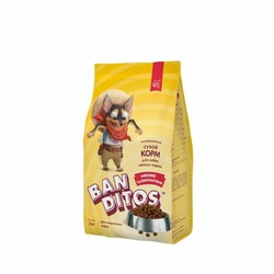Banditos Мясное Удовольствие полнорационный сухой корм для собак мелких пород, с курицей, говядиной и индейкой - 2 кг