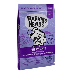 Сухой беззерновой корм Barking Heads Puppy Days для щенков с курицей и лососем