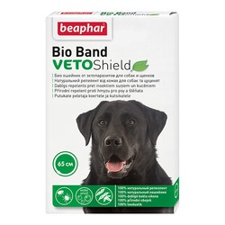 Ошейник Beaphar Bio Band Veto Shield для собак и щенков с 2 месяцев от блох  на натуральных маслах зеленый 65 см