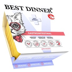Best Dinner Vet Profi Gastrointestinal влажный корм для кошек, с КУРИЦЕЙ, паштет, в ламистерах - 100 г