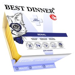Best Dinner Vet Profi Renal влажный корм для кошек, с ЯГНЕНКОМ, паштет, в ламистерах - 100 г
