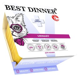 Best Dinner Vet Profi Urinary влажный корм для кошек, с ЯГНЕНКОМ, паштет, в ламистерах - 100 г