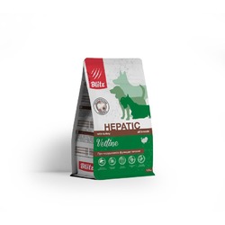 Blitz Dog Vetline Hepatic сухой корм для собак, диетический, при нарушении функции печени, с ИНДЕЙКОЙ - 1,5 кг