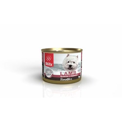 Blitz Sensitive полнорационный влажный корм для собак, паштет с ягненком и индейкой, в консервах - 200 г