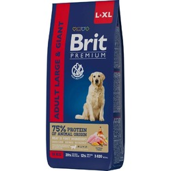 Brit Premium Dog Adult Large and Giant полнорационный сухой корм для собак крупных и гигантских пород, с курицей