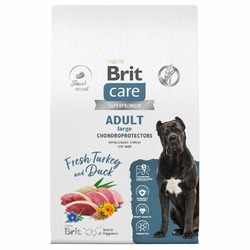 Brit Сare Dog Adult Large Chondroprotectors сухой корм для собак крупных пород, с индейкой и уткой - 12 кг