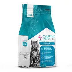 Carni Vet Diet Cat Struvite сухой корм для кошек при мочекаменной болезни, растворение струвитов, диетический, с курицей - 1,5 кг