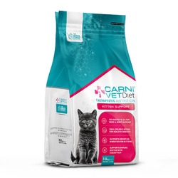 Carni Vet Diet Kitten Support сухой корм для котят с нарушением развития и проблемами пищеварения, диетический, с курицей - 1,5 кг