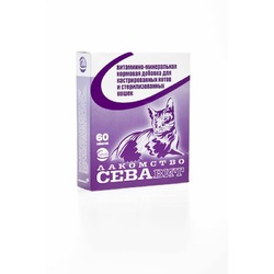 Ceva Севавит кормовая добавка для кастрированных котов и кошек - 60 таб.