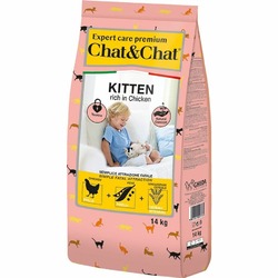 Chat&Chat Expert Premium Kitten сухой корм для котят, с курицей