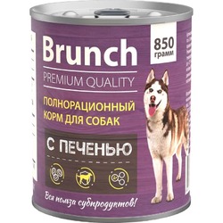 Brunch влажный корм для собак, c печенью, в консервах - 850 г