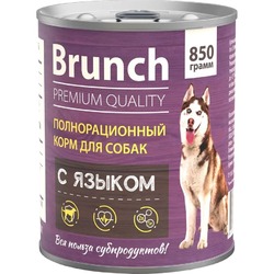 Brunch влажный корм корм для собак, c языком, в консервах - 850 г