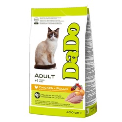 Dado Cat Adult Chicken сухой корм для кошек, с курицей - 400 г