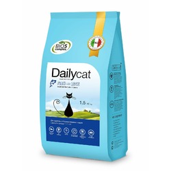 Dailycat Adult Steri Lite Fish & Rice для взрослых кастрированных и стерилизованных кошек с рыбой и рисом - 1,5 кг