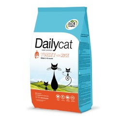 Dailycat Kitten Turkey and Rice сухой корм для котят, беременных и кормящих кошек, с индейкой и рисом
