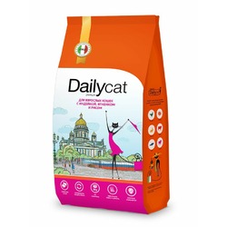Dailycat Сasual Line сухой корм для кошек, с индейкой, ягненком и рисом