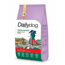 Dailydog Casual Line сухой корм для щенков, с индейкой и говядиной - 12 кг