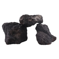 Декорация для аквариума природная PRIME Черный вулканический камень S 5-10 см