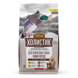 Деревенские лакомства Холистик Премьер для собак мелких пород, с уткой и рисом - 1 кг