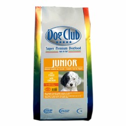 Dog Club Junior полнорационный сухой корм для щенков с 4 месяцев, с курицей - 12 кг