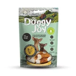 Doggy Joy лакомство для собак мелких пород, кальциевые косточки с КУРИЦЕЙ - 55 г