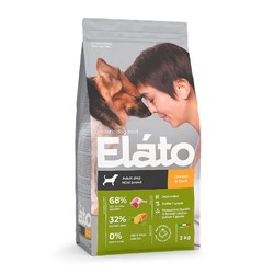 Elato Holistic сухой корм для взрослых собак мелких пород с курицей и уткой - 2 кг
