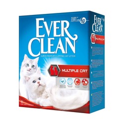 Наполнитель Ever Clean Multiple Cat комкующийся для нескольких кошек в доме - 6 л