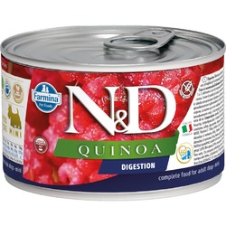Farmina N&D Quinoa Dog Digestion Mini влажный беззерновой корм для взрослых собак мелких пород с проблемами пищеварения с киноа и ягненком - 140 г (6 шт в уп)
