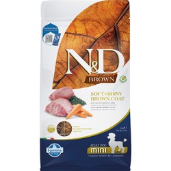 Farmina N&D Dog Brown Adult для собак мелких пород, с ягнёнком и морковью - 2 кг