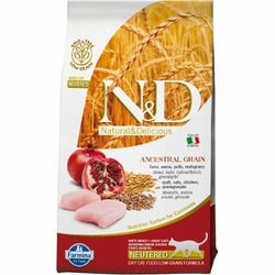 Farmina N&D Low Grain Cat Chicken & Pomegranate Neutered - 5 кг