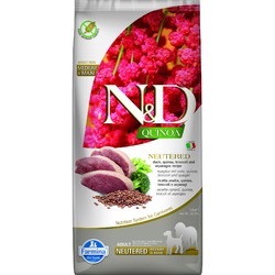 Farmina N&D Quinoa Neutered Adult Medium&Maxi сухой корм для стерилизованных и кастрированных собак средних и крупных пород с уткой и брокколи