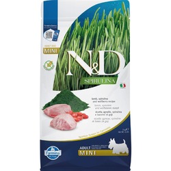 Farmina N&D Spirulina Adult для собак мелких пород, с ягнёнком и ягодами годжи - 2 кг