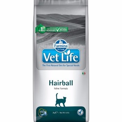 Farmina Vet Life Cat Hairball ветеринарный диетический сухой корм для выведения шерстяных комочков из кишечника взрослых кошек и котов - 2 кг