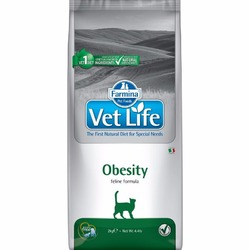 Farmina Vet Life Cat Obesity ветеринарный диетический сухой корм для взрослых кошек с излишнем весом - 2 кг
