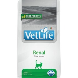 Сухой корм Farmina Vet Life Cat Renal почечная недостаточность, вспомогательное средство в терапии застойной сердечной недостаточности - 400 г