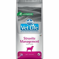 Farmina Vet Life Dog Struvite Management ветеринарный корм для взрослых собак при рецидивах мочекаменной болезни струвитного типа - 2 кг