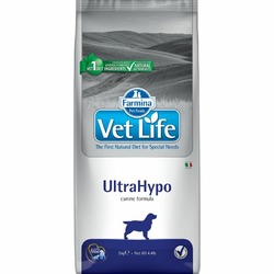 Farmina Vet Life Dog Ultrahypo ветеринарный диетический сухой корм для взрослых собак с аллергическими пищевыми реакциями и атопиями - 2 кг