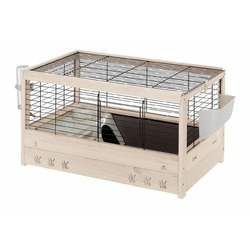 Ferplast Arena 80 Nera клетка для морских свинок и кроликов, деревянная, черная - 82x52xh45,5 см