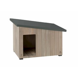 Ferplast Argo 60 будка для собак, деревянная - 69,5x54,5x52 см, 57,5x39x46 см, 17x28 см