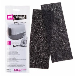 Ferplast L135 фильтр для закрытых туалетов для кошек, угольный - 2 шт