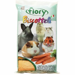 Fiory бисквиты для грызунов Biscottelli с морковью 30 г