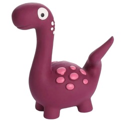 Flamingo игрушка для собак "Динозавр" L, латекс, фиолетовый, 6,5х12,5х15 см