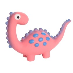 Flamingo игрушка для собак "Динозавр" S, латекс, розовый, 4,3х15х10 см
