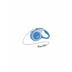flexi New Comfort cord XS поводок-рулетка для собак, голубая 3 м, до 8 кг