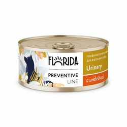 Florida Preventive Line Urinary полнорационный влажный корм для собак, профилактика образования мочевых камней, с индейкой, кусочки в желе, в консервах - 100 г