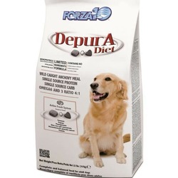 Forza10 Depura Active полнорационный диетический корм для взрослых собак для очищения организма от токсинов, с рыбой  - 10 кг