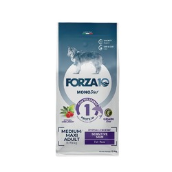 Forza10 MonoDiet Sensitive Skin Medium & Large Adult сухой корм для взрослых собак средних и крупных пород при чувствительной коже с рыбой - 10 кг