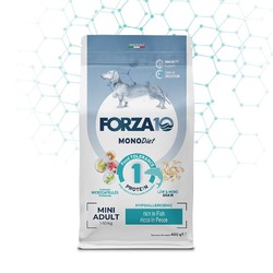 Forza10 Mini Diet сухой корм для собак мелких пород, сухой корм для склонных к пищевой аллергии, с рыбой - 400 г