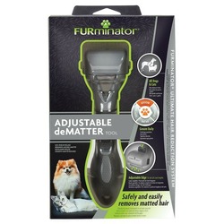 FURminator Adjustable Dematter Tool колтунорез для взрослых собак всех пород, кошек, грызунов и кроликов регулируемый
